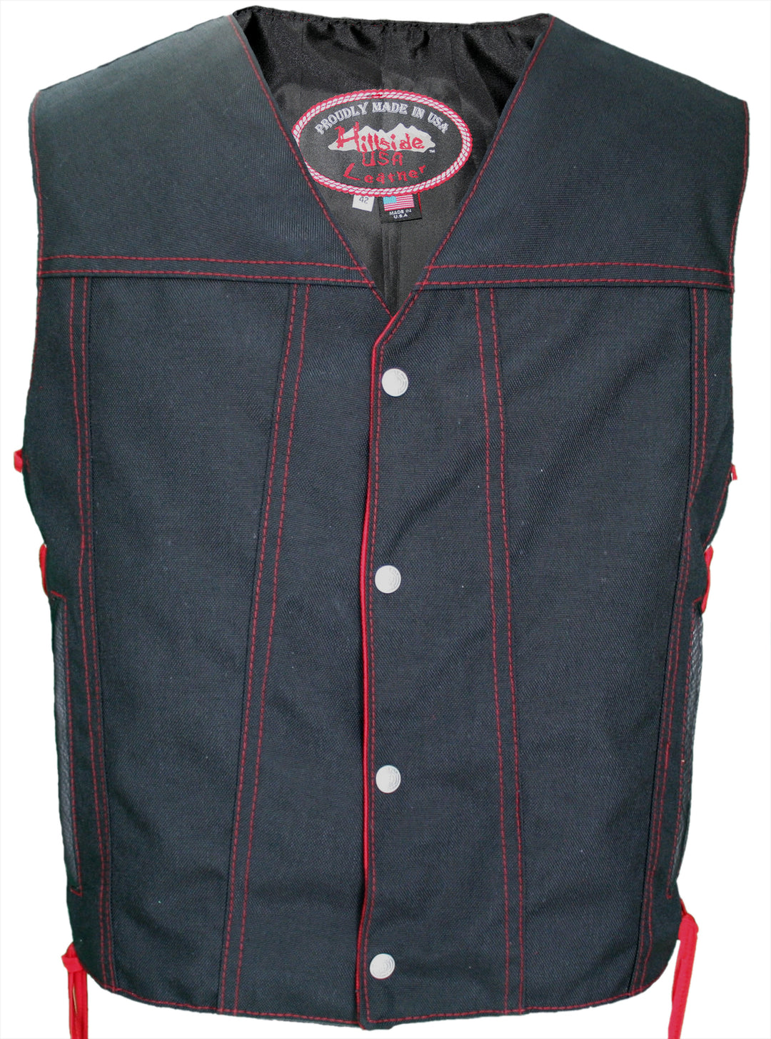 Solid Back Cordura Nylon Motorcycle Club Cut